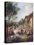 Wedding Feast in the Village-Nicolas Lancret-Stretched Canvas