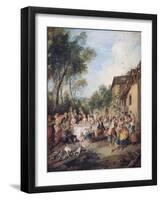 Wedding Feast in the Village-Nicolas Lancret-Framed Giclee Print