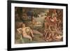 Wedding Feast of Cupid and Psyche, Detail-Giulio Romano-Framed Giclee Print