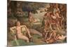 Wedding Feast of Cupid and Psyche, Detail-Giulio Romano-Mounted Giclee Print