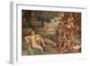 Wedding Feast of Cupid and Psyche, Detail-Giulio Romano-Framed Giclee Print