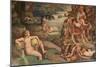Wedding Feast of Cupid and Psyche, Detail-Giulio Romano-Mounted Giclee Print