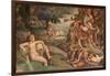 Wedding Feast of Cupid and Psyche, Detail-Giulio Romano-Framed Giclee Print