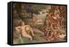 Wedding Feast of Cupid and Psyche, Detail-Giulio Romano-Framed Stretched Canvas