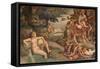 Wedding Feast of Cupid and Psyche, Detail-Giulio Romano-Framed Stretched Canvas