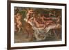 Wedding Feast of Cupid and Psyche, Detail-Giulio Romano-Framed Giclee Print