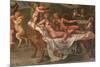 Wedding Feast of Cupid and Psyche, Detail-Giulio Romano-Mounted Giclee Print