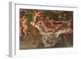 Wedding Feast of Cupid and Psyche, Detail-Giulio Romano-Framed Giclee Print