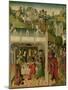 Wedding Feast of Saint Elizabeth of Hungary and Louis of Thuringia in the Wartburg-Master of the St Elizabeth Panels-Mounted Art Print