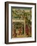 Wedding Feast of Saint Elizabeth of Hungary and Louis of Thuringia in the Wartburg-Master of the St Elizabeth Panels-Framed Art Print