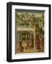 Wedding Feast of Saint Elizabeth of Hungary and Louis of Thuringia in the Wartburg-Master of the St Elizabeth Panels-Framed Art Print