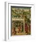 Wedding Feast of Saint Elizabeth of Hungary and Louis of Thuringia in the Wartburg-Master of the St Elizabeth Panels-Framed Art Print