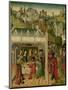 Wedding Feast of Saint Elizabeth of Hungary and Louis of Thuringia in the Wartburg-Master of the St Elizabeth Panels-Mounted Art Print