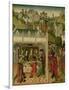 Wedding Feast of Saint Elizabeth of Hungary and Louis of Thuringia in the Wartburg-Master of the St Elizabeth Panels-Framed Art Print