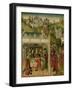 Wedding Feast of Saint Elizabeth of Hungary and Louis of Thuringia in the Wartburg-Master of the St Elizabeth Panels-Framed Art Print