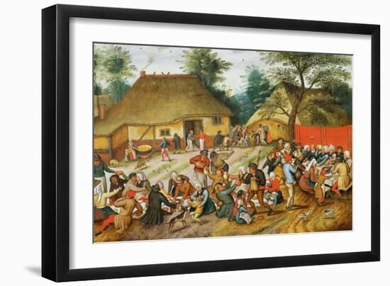 Wedding Feast-Pieter Brueghel the Younger-Framed Giclee Print