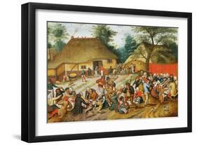 Wedding Feast-Pieter Brueghel the Younger-Framed Giclee Print