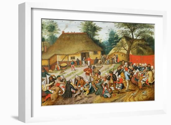 Wedding Feast-Pieter Brueghel the Younger-Framed Giclee Print