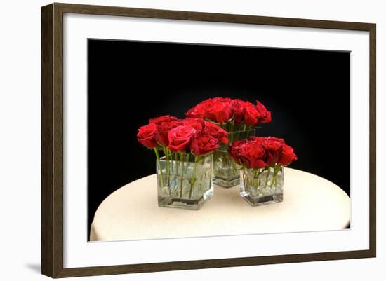 Wedding Flowers Table Centre Piece-DallasEventsInc-Framed Photographic Print