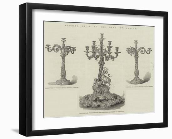 Wedding Gifts to the Duke of Albany-null-Framed Giclee Print