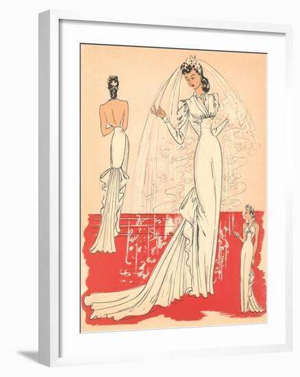 Wedding Gown-null-Framed Art Print