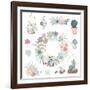 Wedding Graphic Set with Succulents, Wreath and Glass Terrariums-Alisa Foytik-Framed Art Print