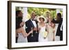 Wedding Guests Toasting Bride and Groom-Blend Images-Framed Photographic Print