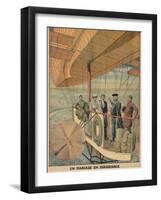 Wedding in an Airship, from 'Le Petit Journal', 1911-null-Framed Giclee Print