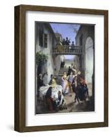 Wedding in Brianza, 1873-Angelo Inganni-Framed Giclee Print