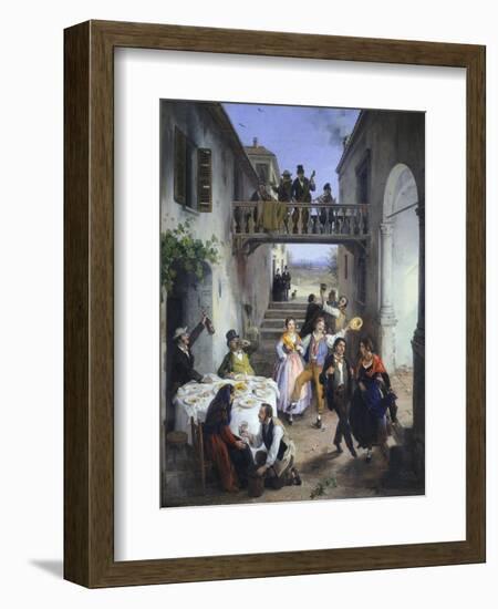 Wedding in Brianza, 1873-Angelo Inganni-Framed Giclee Print