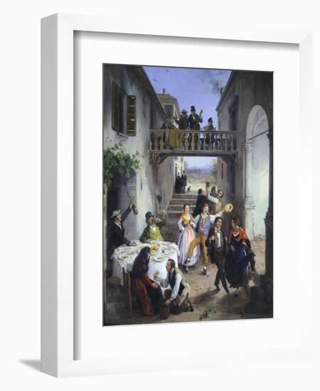 Wedding in Brianza, 1873-Angelo Inganni-Framed Giclee Print