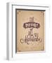 Wedding Invitation Vintage Typographic Background-Melindula-Framed Art Print