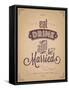 Wedding Invitation Vintage Typographic Background-Melindula-Framed Stretched Canvas