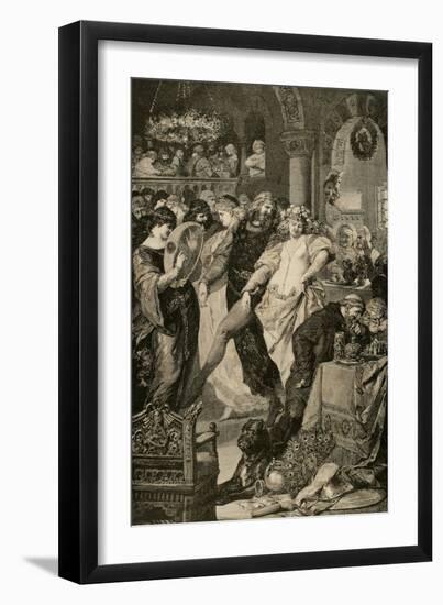 Wedding Lohgengrin and Elsa, Daughter of the Duke of Brabant., 1882-Adolf Closs-Framed Giclee Print