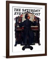 "Wedding March" Saturday Evening Post Cover, June 23,1928-Norman Rockwell-Framed Giclee Print