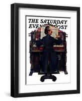 "Wedding March" Saturday Evening Post Cover, June 23,1928-Norman Rockwell-Framed Premium Giclee Print
