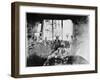 Wedding Meal of Suzanne Hoschede and Theodore Earl Butler, 20 July 1892 (B/W Print)-null-Framed Giclee Print