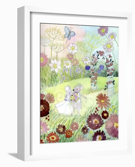 Wedding Mice-Jennifer Zsolt-Framed Giclee Print