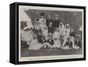 Wedding of Commander Napier and Miss E Culme-Seymour, the Bridal Party-null-Framed Stretched Canvas