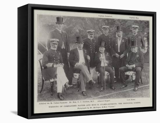 Wedding of Commander Napier and Miss E Culme-Seymour, the Principal Guests-null-Framed Stretched Canvas