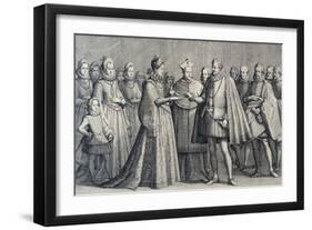 Wedding of Ferdinando De' Medici and Christine of Lorraine, 1589-Jacques Callot-Framed Giclee Print