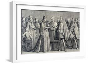 Wedding of Ferdinando De' Medici and Christine of Lorraine, 1589-Jacques Callot-Framed Giclee Print