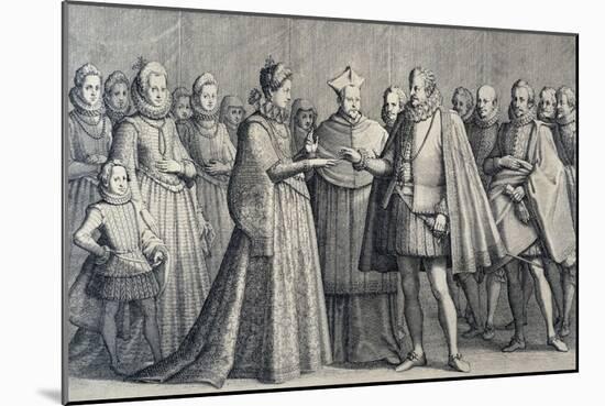 Wedding of Ferdinando De' Medici and Christine of Lorraine, 1589-Jacques Callot-Mounted Giclee Print