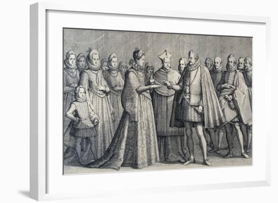 Wedding of Ferdinando De' Medici and Christine of Lorraine, 1589-Jacques Callot-Framed Giclee Print