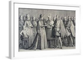 Wedding of Ferdinando De' Medici and Christine of Lorraine, 1589-Jacques Callot-Framed Giclee Print