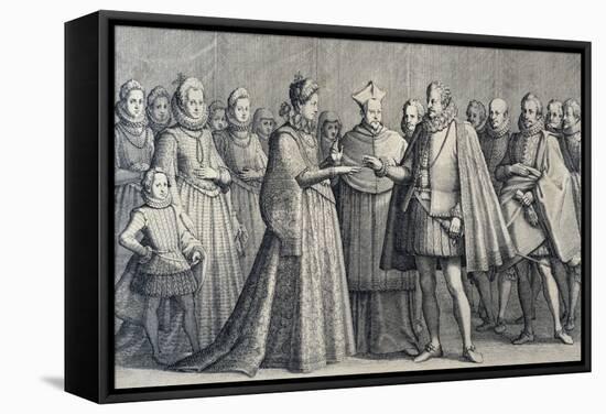 Wedding of Ferdinando De' Medici and Christine of Lorraine, 1589-Jacques Callot-Framed Stretched Canvas