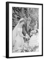 Wedding of Jackie Bouvier and Senator John F. Kennedy at Newport, Rhode Island, 1953-Toni Frissell-Framed Photographic Print