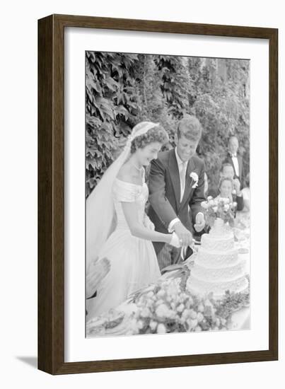 Wedding of Jackie Bouvier and Senator John F. Kennedy at Newport, Rhode Island, 1953-Toni Frissell-Framed Photographic Print