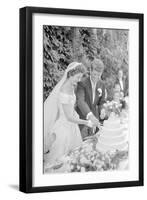 Wedding of Jackie Bouvier and Senator John F. Kennedy at Newport, Rhode Island, 1953-Toni Frissell-Framed Photographic Print