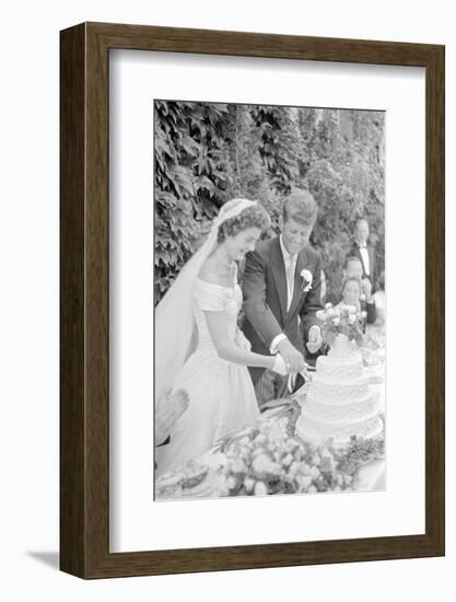 Wedding of Jackie Bouvier and Senator John F. Kennedy at Newport, Rhode Island, 1953-Toni Frissell-Framed Photographic Print